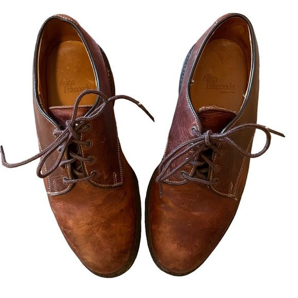 Allen Edmonds Fulton Brown Leather Oxfords Size 9 main image 6